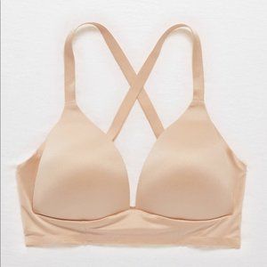 AE | AERIE Sunnie Nude Crossback Wireless Bra